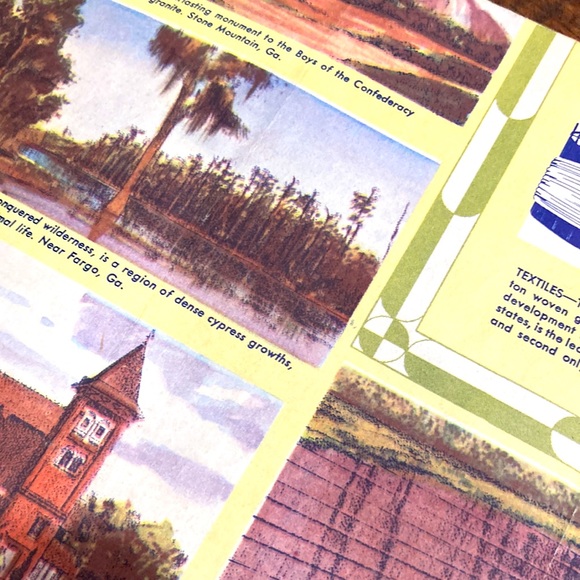 Vintage Sinclair Station Alabama Georgia Map - Picture 2 of 5